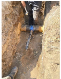 new water sewer install
