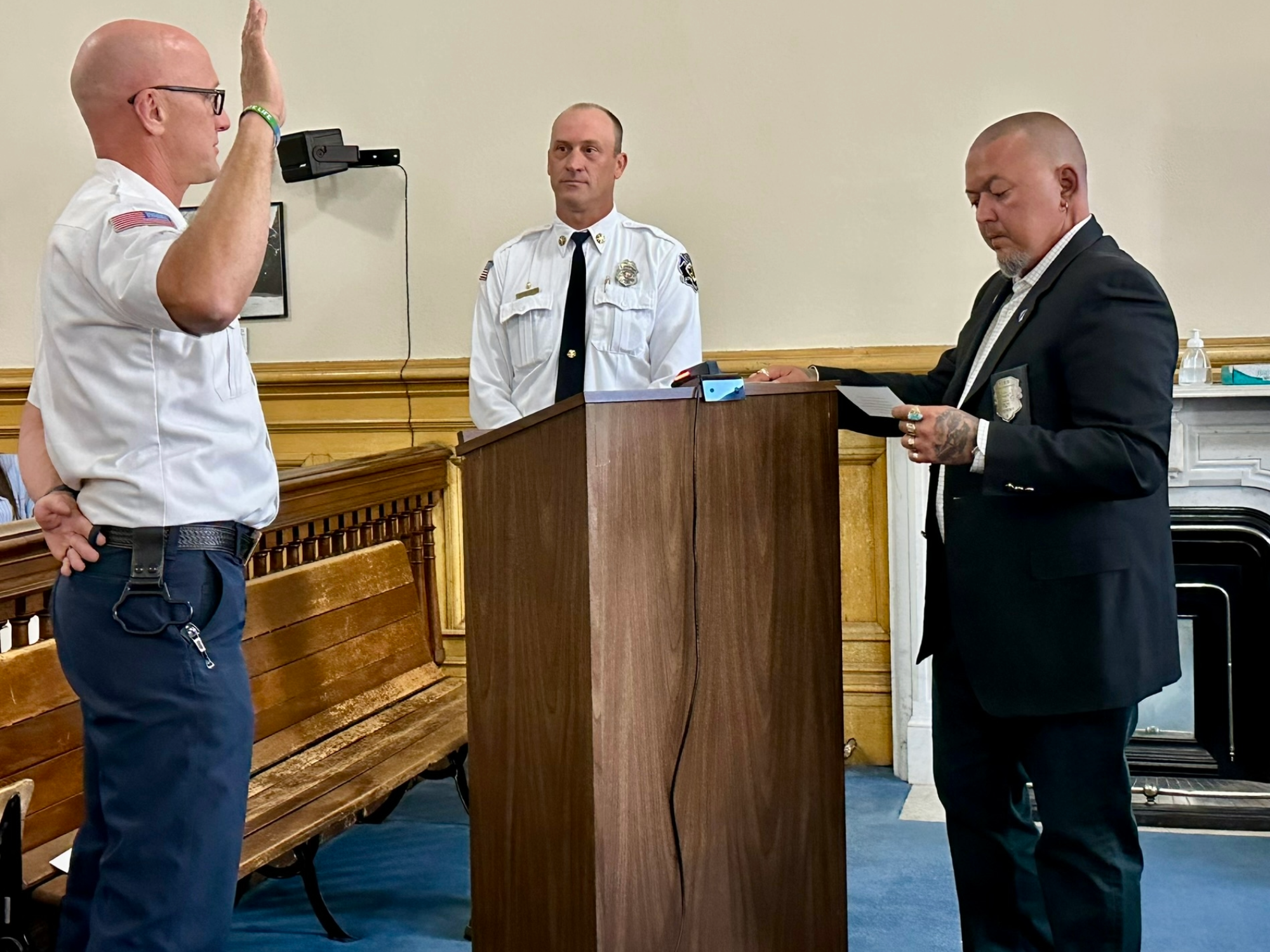 Swearing In Ceremony for New Storey County Fire Protection District Chief Bob Ryser