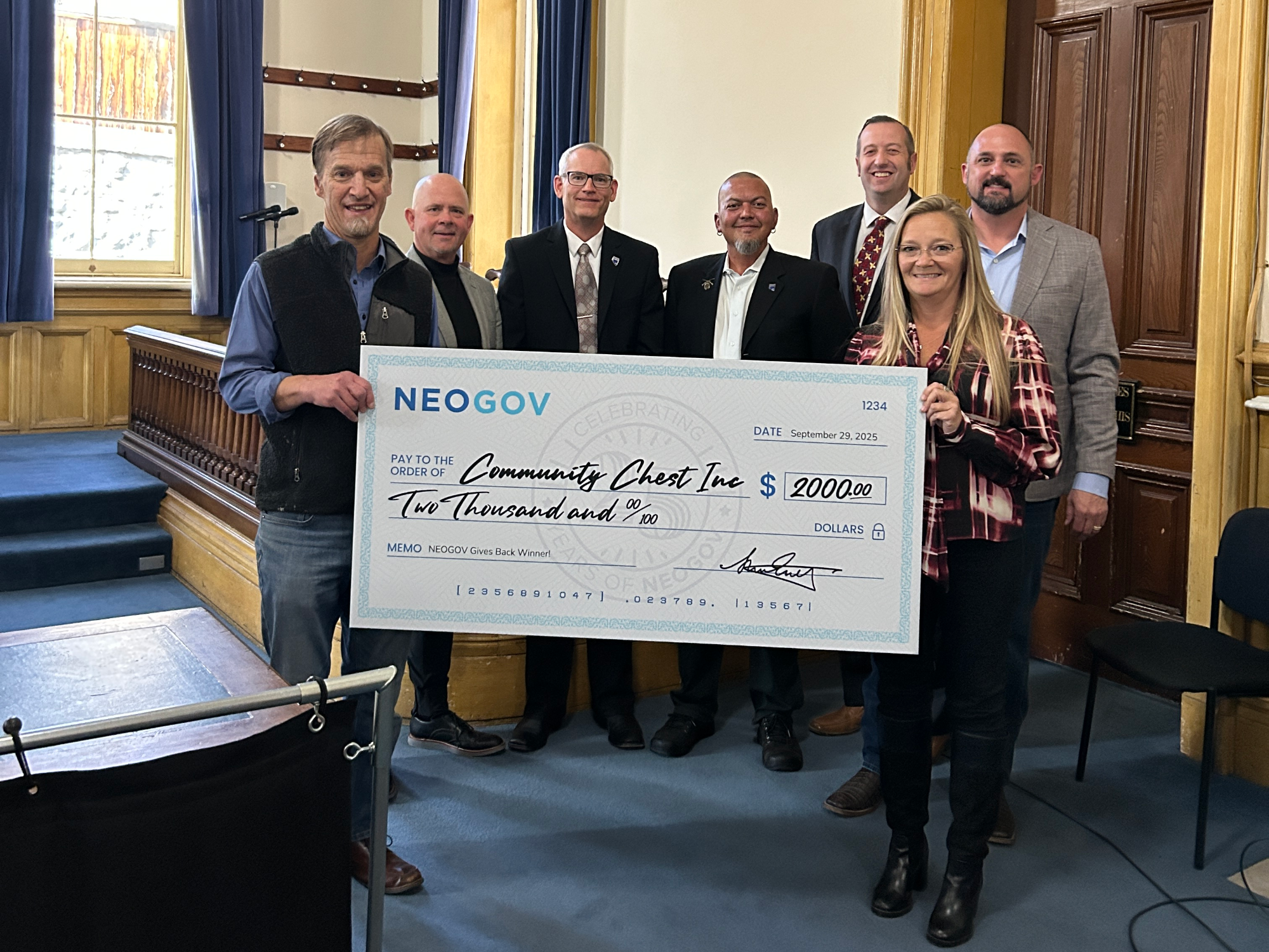 Community Chest NeoGov Award