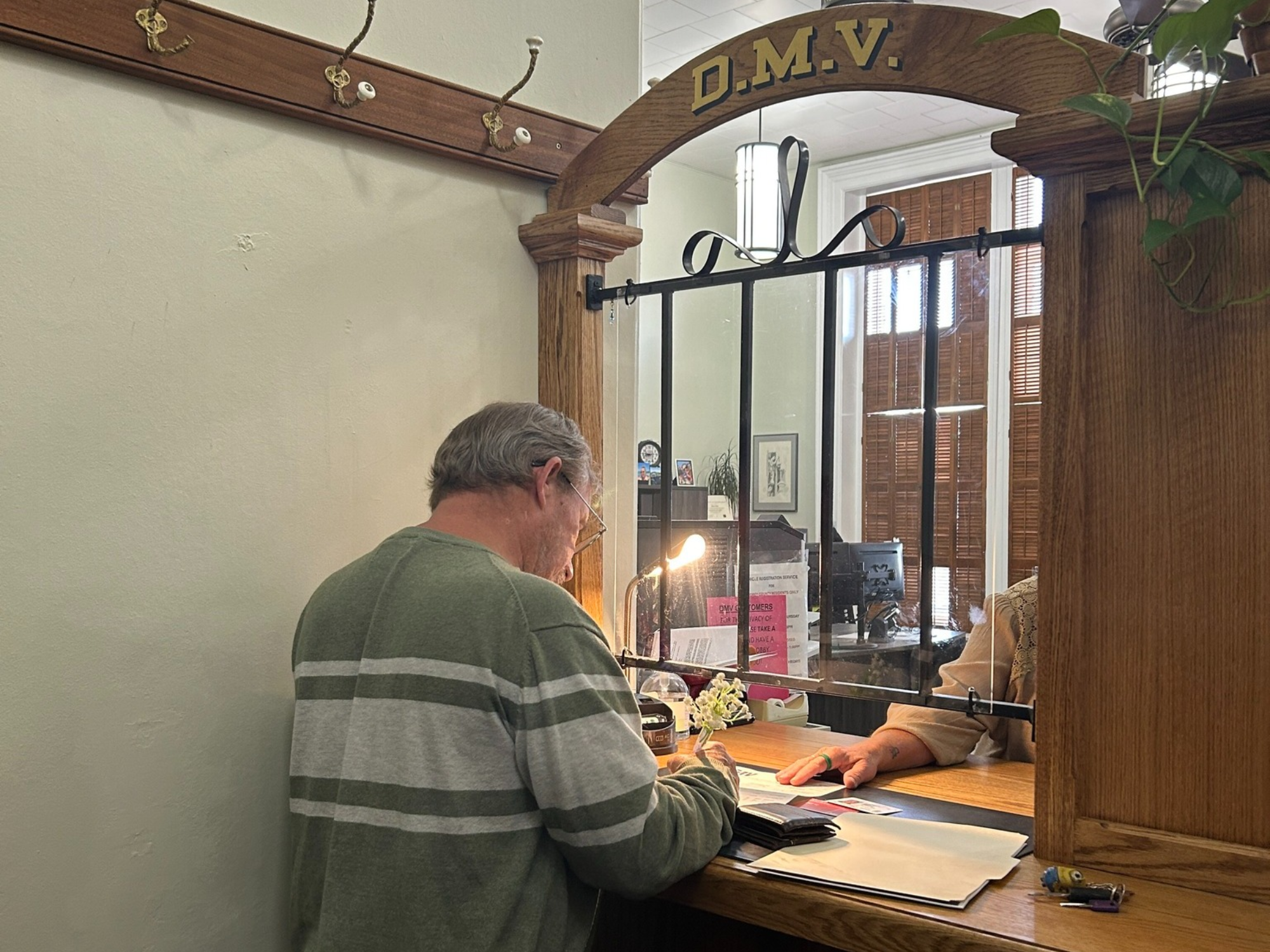 Clerk and Treasurer Vehicle Registration (DMV) Window